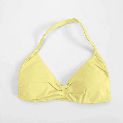 Impact Strappy Bra Gym Top Backless Yoga Bra Removable Cups Women Workout Clothing Seamless Bras Scrunch Workout Yoga Tank