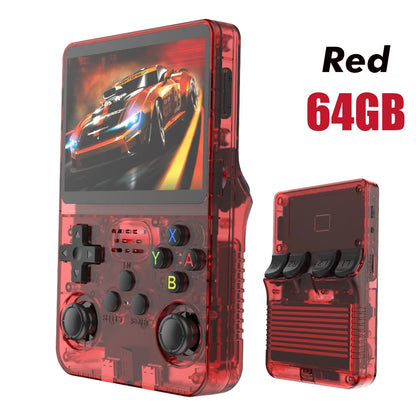Open Source R36S Retro Handheld Video Game Console Linux System 3.5 Inch IPS Screen Portable Pocket Video Player 64GB Games Gift