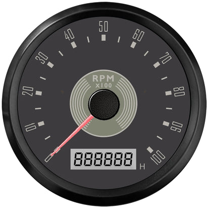 ELING Car 85mm Tachometer 0-8000RPM 0-10000RPM with LED Hourmeter Adjustable Red Yellow Backlight for Motorcycle Boat 9-32V