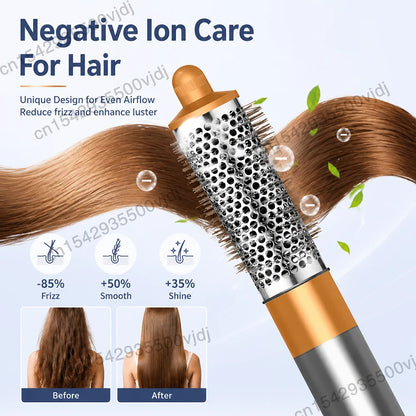 7-in-1 Hair Dryer, 110,000 RPM High-Speed Hair Care Ionic Hair Dryer, Quick Drying, Multi-Function Curling Iron Set