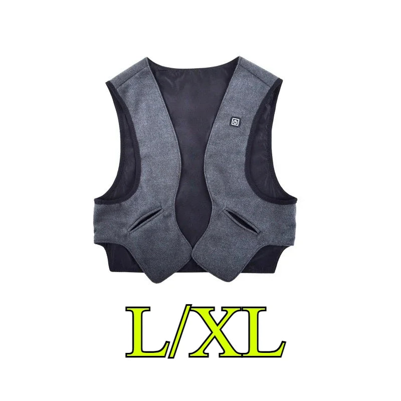 Winter Heated Vest for Men Woman Electric Heated Jackets Men Graphene Heat Coat USB Heating Padded Jacket Keep Warm Vest