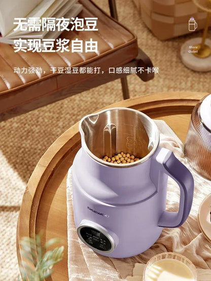 220V Daewoo Wall Breaking Machine Household Full-automatic Small Soybean Milk  Quiet Bin Cooking Machine Soy Milk Maker BDC