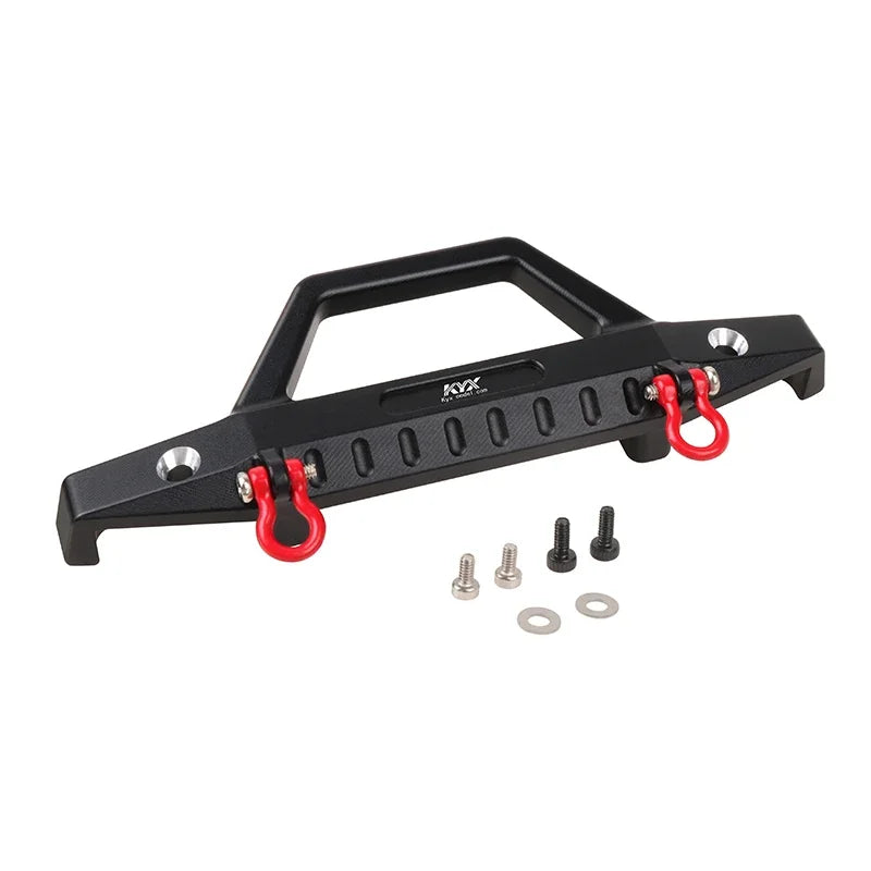 KYX Racing Aluminum Front Bumper Upgrades Parts Accessories for 1/18 RC Crawler Car Traxxas TRX4M F150 K10