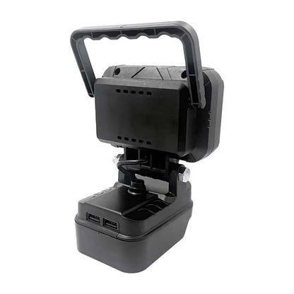 Power Tool Parts for Makita for Milwaukee for Dewalt 18V Lithium Battery LED Work Lights Lamp Hand Lantern Spotlight USB Charger
