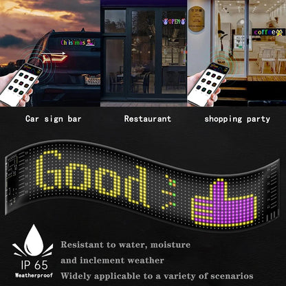 Eye LED Sign Truck Scrolling Advertising remote Control Light Custom Text Pattern Animation Programmable Display for Truck