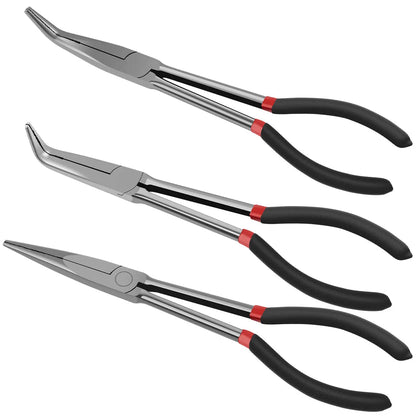 3/5Pcs Hose Gripper Plier Carbon Steel Spark Plug Removal Pliers Long Handle Car Electrical Disconnect Plier Radiator Hose Clamp