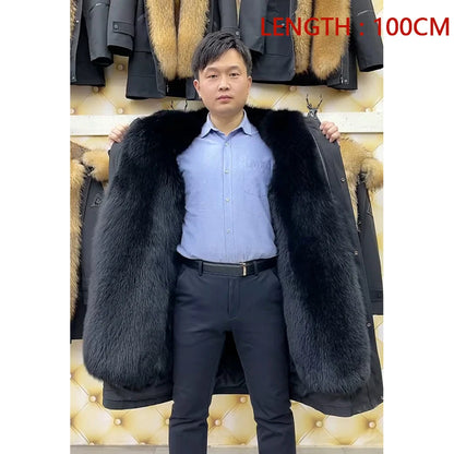 Cnegovik Real Fur Jacket Men Winter Parka