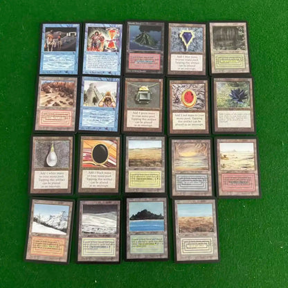 108 Pcs Black Core Cards P9 Dual Land Fetch Land Shock Lands  Proxy Cards