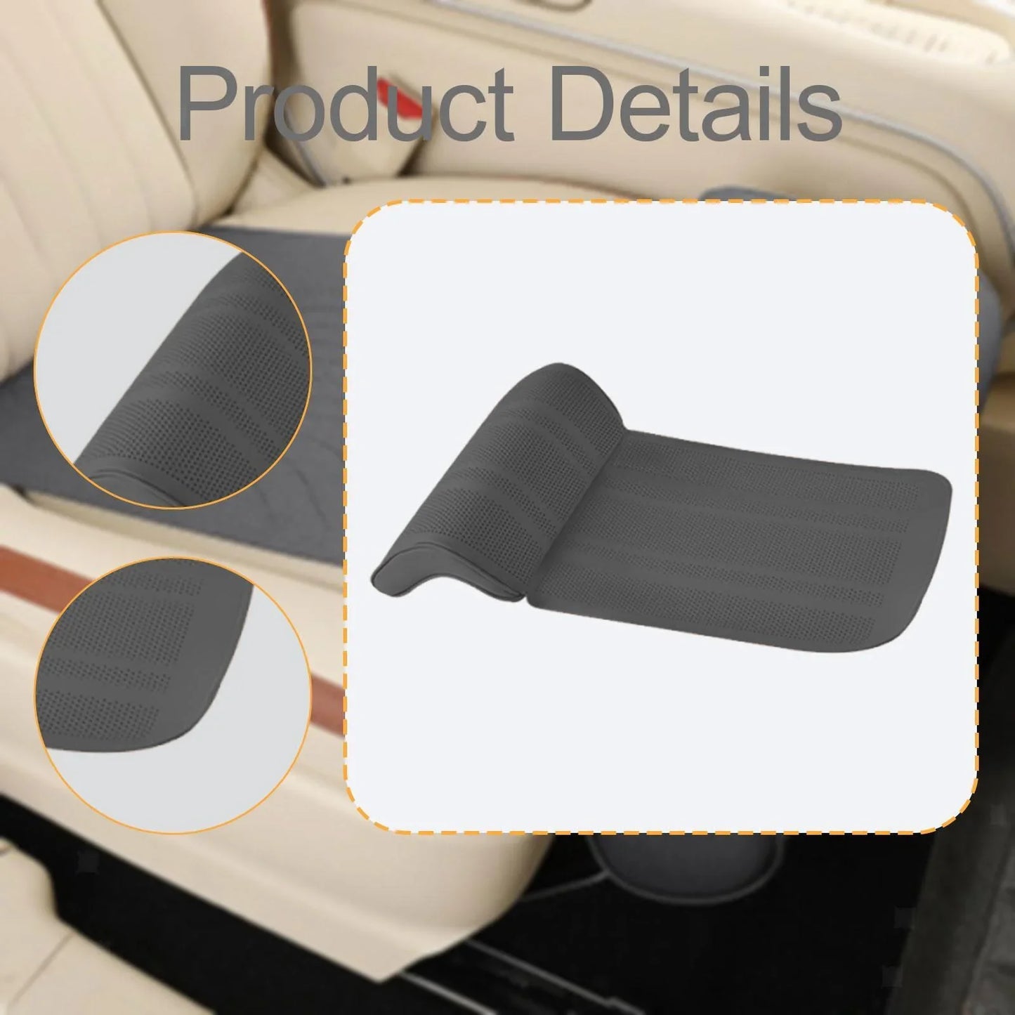 Universal Car Seat Cushion with Leg Support Extension Rest Padding - Relieve Driving Fatigue Suitable for all seasons