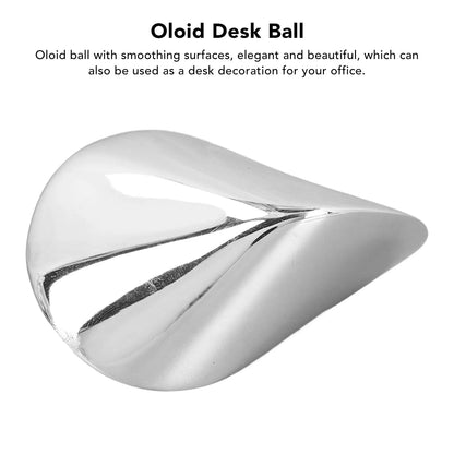 Metal Oloid  Oloid Desk  Oloid  Oloid Desktop  Reduce Pressure Smoothing Surfaces Stainless Steel Decompression Ball
