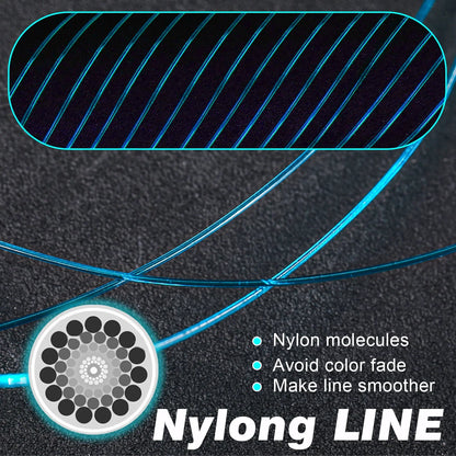Sougayilang Nylon Fishing Line Strong Tensile and Wear-resistant Fishing Line 500m Capacity Freshwater Saltwater Fishing Line