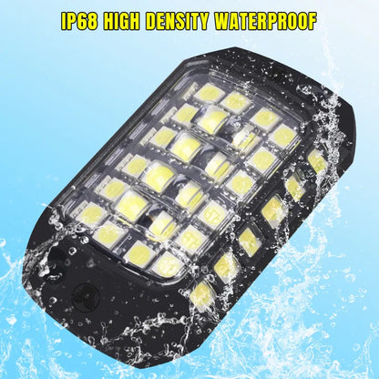 4 Pcs 36 LED Rock Light 3D Lens Car Underglow Chassis Light Universal for Jeep Truck SUV ATV UTV Motocycle Decorative Accessorie