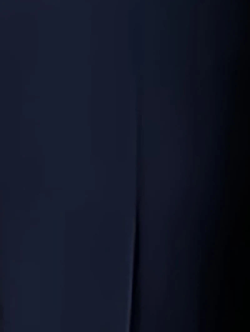 Navy Blue High Waist Trousers Tailored Straight Leg Office Pants with Button Closure Elegant  Comfortable for Work  Casual