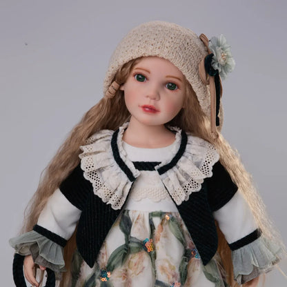 Cloveray 28 inch Large Size Original Realistic Vinyl Doll Retro Vinyl Cloth Body Doll High Quality Handmade Collectible Art Gift