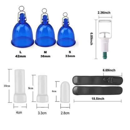 Home Health Products Cupping Set Relaxing Muscle Negative Pressure Vacuum Cup Stretching Trainer Chinese Cupping Male Essential