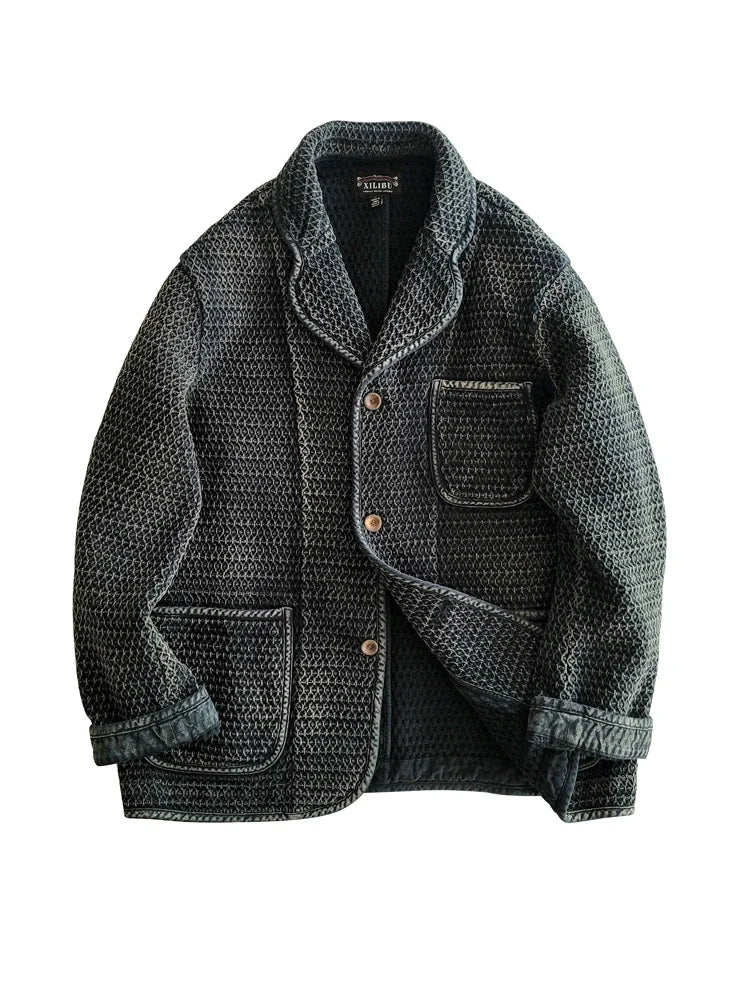 Amekaji Wear Clothes Men Japanese-Style Retro Casual Suit Jacket Men's Autumn And Winter Jacket Good Quality