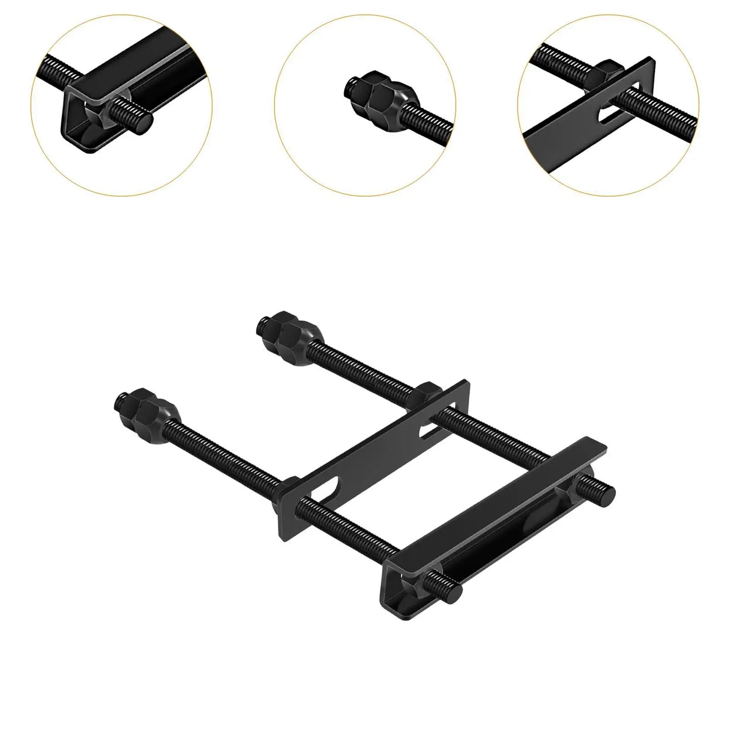 Versatile Spare Tire Carrier Metal Wheel Bracket Mount for Utility Trailer Boat Offroad Tire Replacement