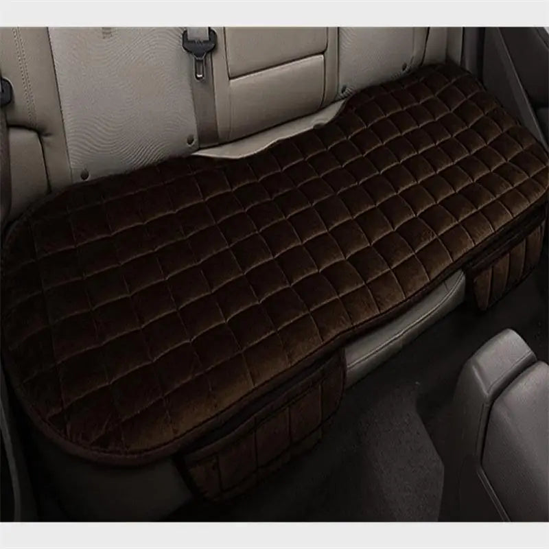 Car Seat Cover Front Rear Flocking Cloth Cushion Non Slide Winter Auto Protector Mat Pad Keep Warm Universal Fit Truck Suv Van