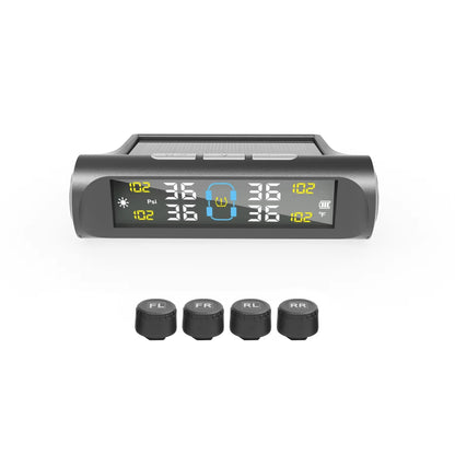 Car Tire Pressure Monitoring System Car Tyre Pressure Monitor Tyre Pressure Alarm 4 External Sensors