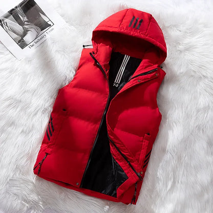 New Winter Fashionable Casual Hooded Down Vest High-quality Versatile Comfortable Breathable Casual and Warm Down Vest