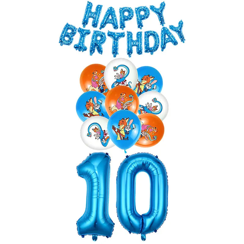 NEW Zootopia Party Favor Zootopia 2 Birthday Decoration Judy Nick Gary Party Supplies Zootropolis Coil Notebook Box Bag Card Kid