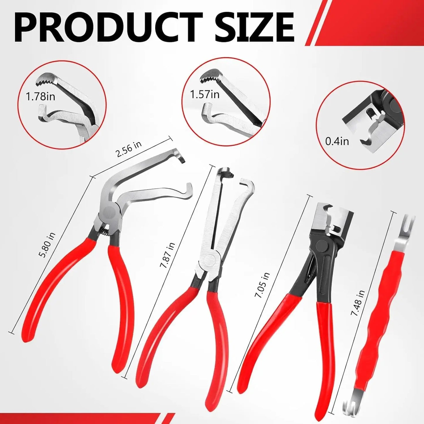Auto Electrical Disconnect Plier,Hose Clamp Plier,Electrical Connector Plier for Car,Truck & SUV,Electric System Repair Tool