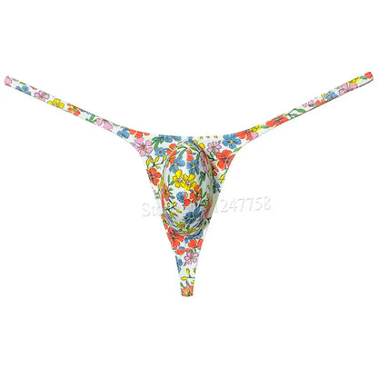Men's String T-back Bikini Underwear Enhancing Unisex Micro Panties Male Tiny Slip Bulge Beach Thong
