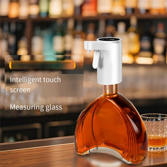A38T-Electric Bottle Pump Dispenser Touchless Automatic Beverage Pourer For Whisky, Alcoholic Drinks &More,USB Rechargeable