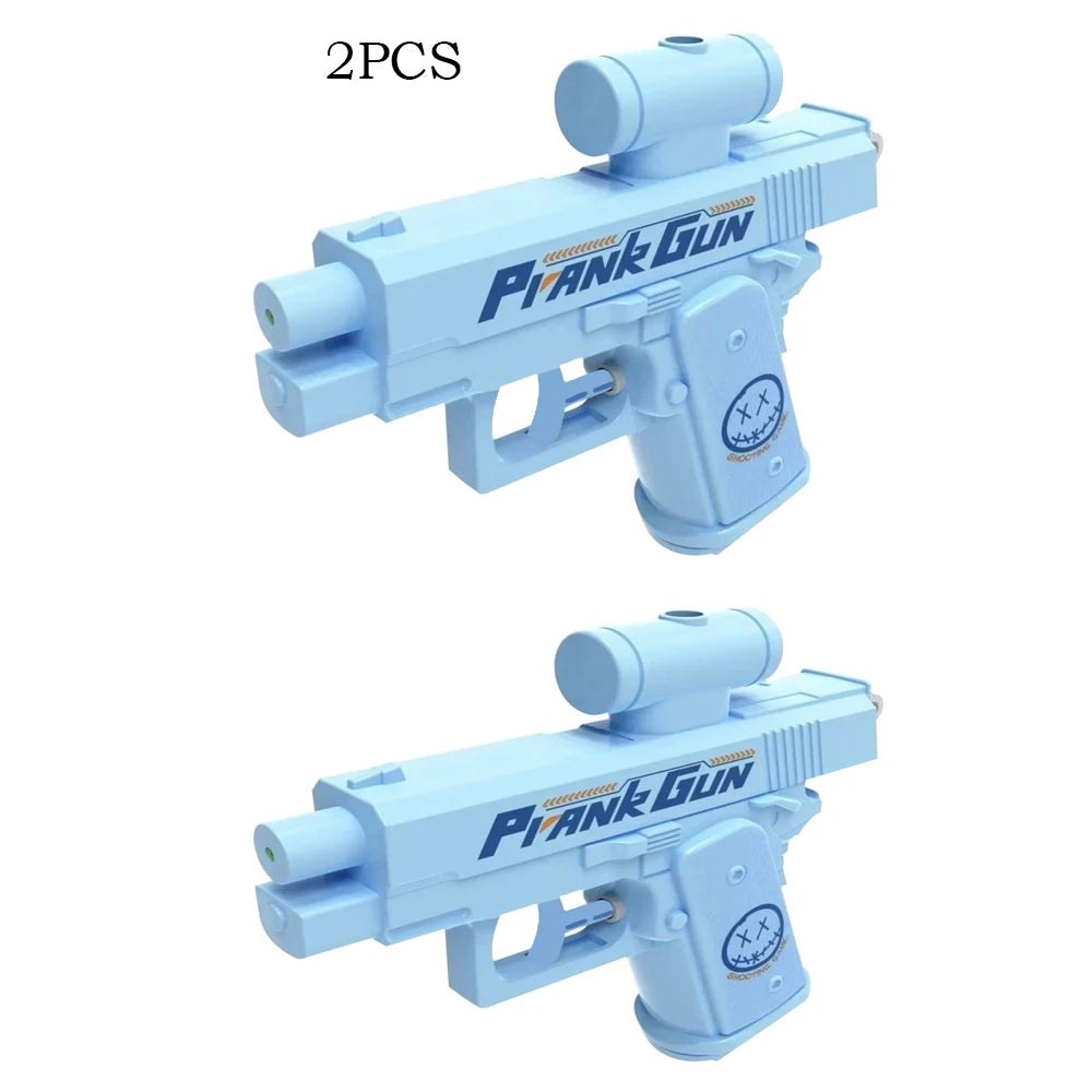 Outdoor Summer Water 2-Way Squirt Gun - Press & Spray Water Gun,Reverse Splash Toy for Prank Fun,Stress Relief, Water Fight Game