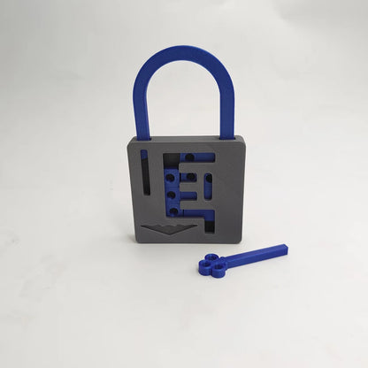 1/2 Pcs Lock Shape Maze Puzzle, Puzzle Relief Puzzle Lock Shape, Creative Relief Tool, Cultivate Thinking, Relieve Stress