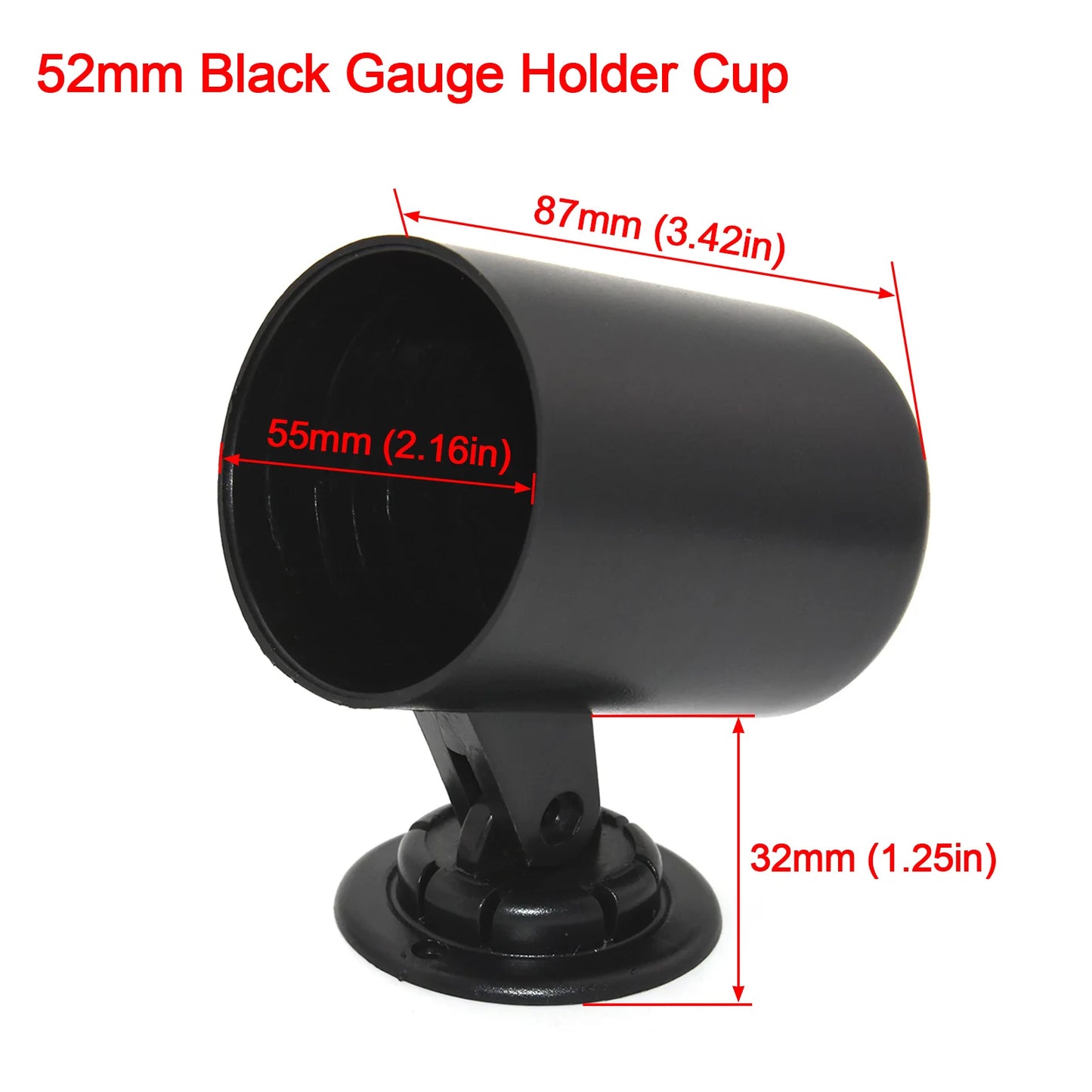 2'' 52mm Air Fuel Ratio Gauge 2 In 1 Voltmeter AFR Car Gauge Can Be Paired With Narrowband O2 Oxygen Sensor Fit for 12V Vehicle
