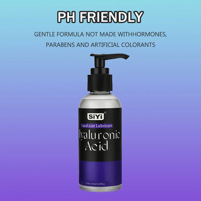 50ml/150ml Hyaluronic Acid Water-Based Lubricant – Non-Sticky, Condom-Safe, Gentle for Sensitive Skin for Couples Sex Lube