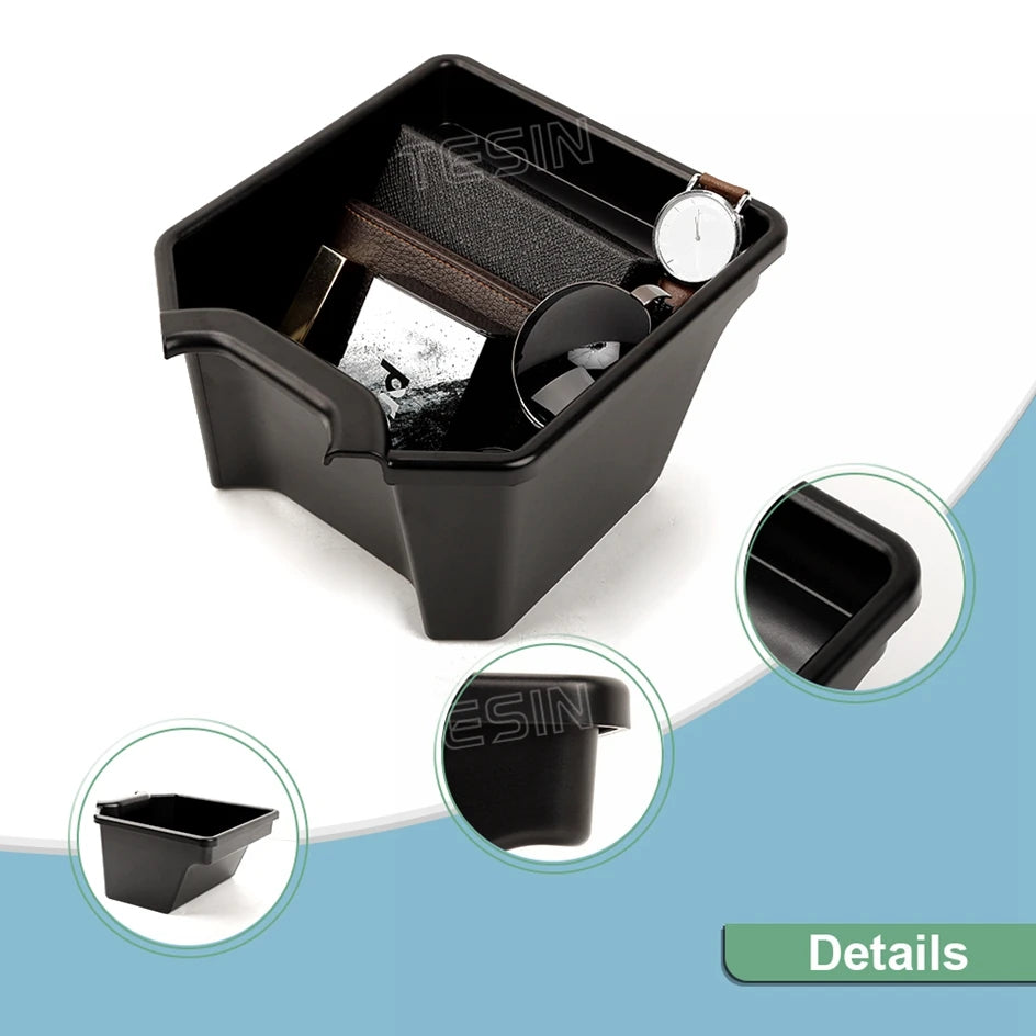 TESIN Car Rear Center Storage Box Organizer for Suzuki Jimny JB74 2/4 Door 2019 2020 2021 2022 2023 2024 Up Interior Accessories
