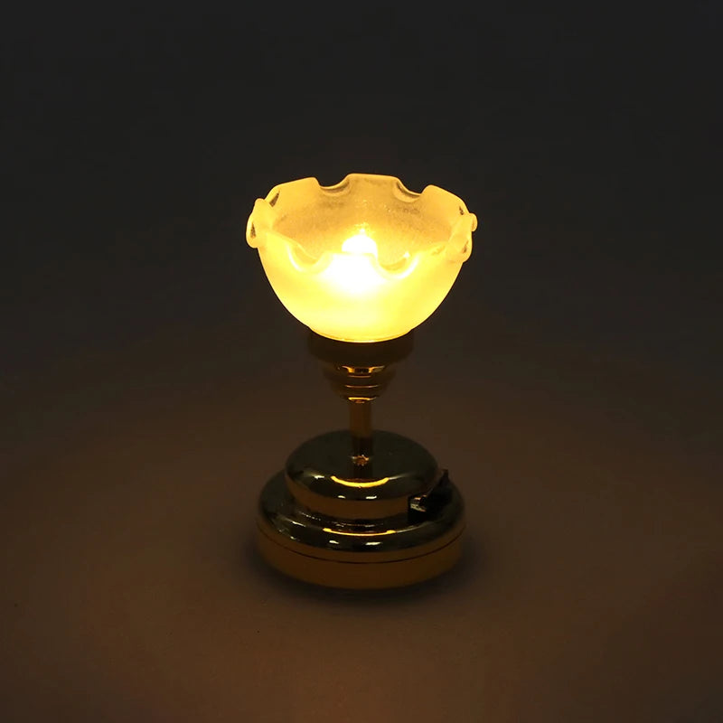 1:12 Dollhouse Miniature LED Ceiling Lamp Chandelier for Doll House Decor Lighting Accessories