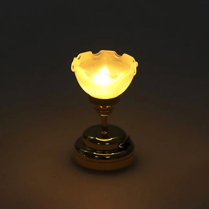 1:12 Dollhouse Miniature LED Ceiling Lamp Chandelier for Doll House Decor Lighting Accessories