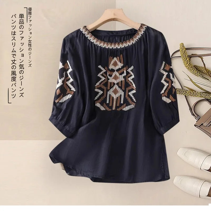 Fashionable Retro Linen Top And Pants Set for Women High End Cotton Linen Ensemble Summer 2026 Elegant Two Piece Suit