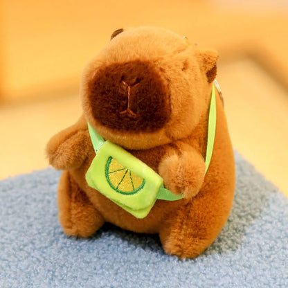 29styles Cartoon Capybara Plush Keychain Cute Stuffed Doll Toys Bag Pendant Hanging Decoration Kapila Doll Ornament Keyring Gift
