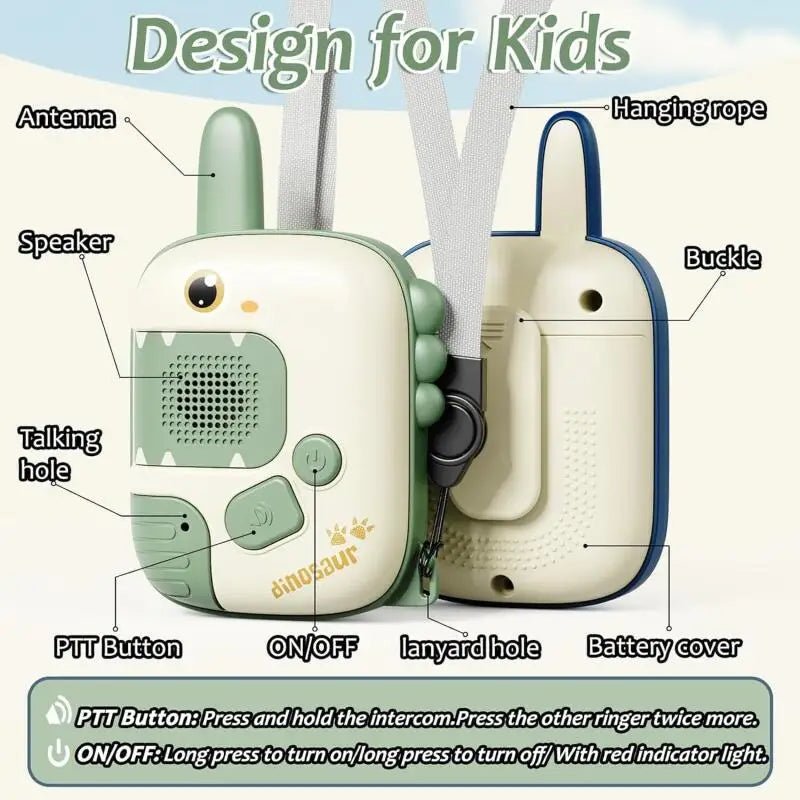 Children's Walkie Talkie Handheld Cartoon Interactive Parent-Child Wireless Outdoor Remote Intelligent Communication Puzzle Toy