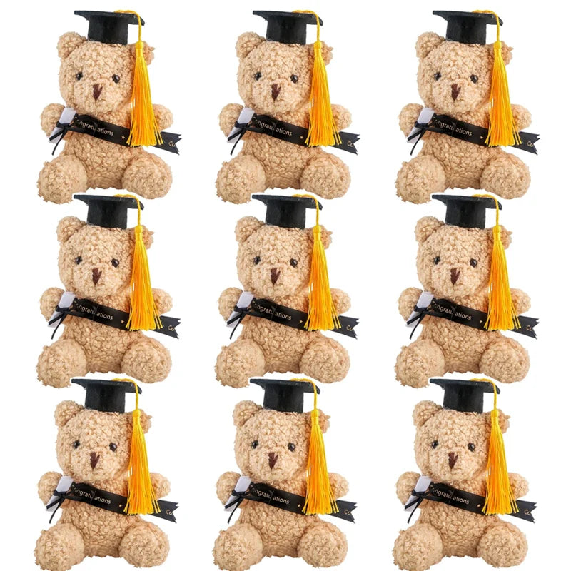 Mini Graduation Bears Bulk Small Graduation Stuffed Animals 4‘' Plush Bear with Diploma Class of 2026 Prom Party Decor Gifts