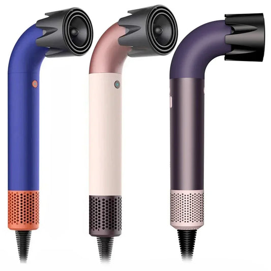 New High Speed Negative Ion Hair Dryer with Bend Tube Nozzle Bent pipe shape Quick Drying for Household Travel 2026