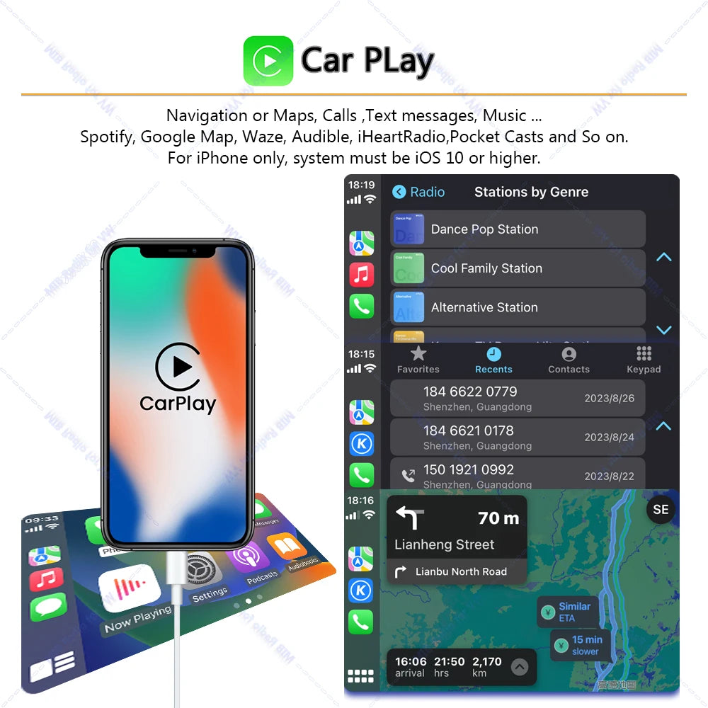 Noname 5GD035280B MIB Carplay Car Radio for VW Golf MK7 MK7.5 Passat B8 Sportvan Tiguan Bluetooth 6.5 inch Android Auto Player