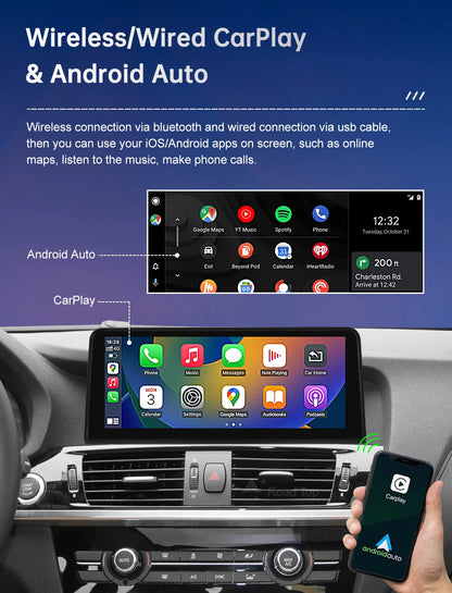 1920*720 Multimedia Touch Screen For BMW X3 F25 X4 F26 2011-2016 Wireless Carplay Display Android Auto Car Radio Player