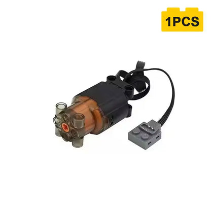 Small Particle Motor Power Group Kit Compatible Building Blocks L-Motor Enhanced Version STEM Technical DIY Bricks Set