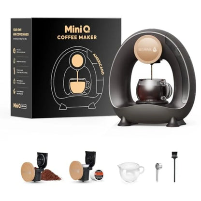 Single Serve Coffee Maker for K-Cup Pods and Grounds/Tea, Fast 2-Min Brew, 2-in-1 One-Button Machine, 48 oz Sizes, Stylish Comp