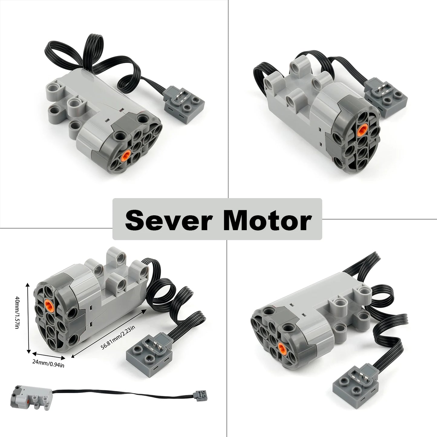 M/L/Servo Motor Kit with 8-Channel Remote Control & APP Programming for Technical-Compatible Building Blocks DIY Projects