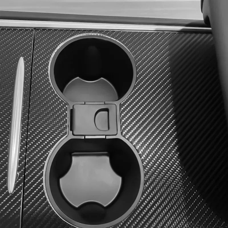 Car Cup Holder for Tesla Model Y Juniper Center Console Cup Mat TPE Water Bottle Holder Model 3 Highland interior Accessories