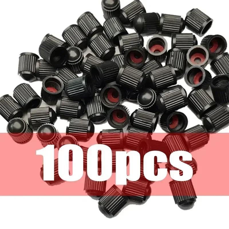4-1000Pcs Car Tire Valve Caps High Quality Truck Motorcycle MTB Road Bicycle Tyre Rim Valve Stem Plastic Covers Car Accessories