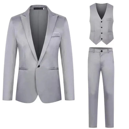 Men Suits Wedding 3 Pieces Elegant 2 Outfit Set Blazers Fashion  Business Classic Jackets Vest Pants 2024 Formal Clothing