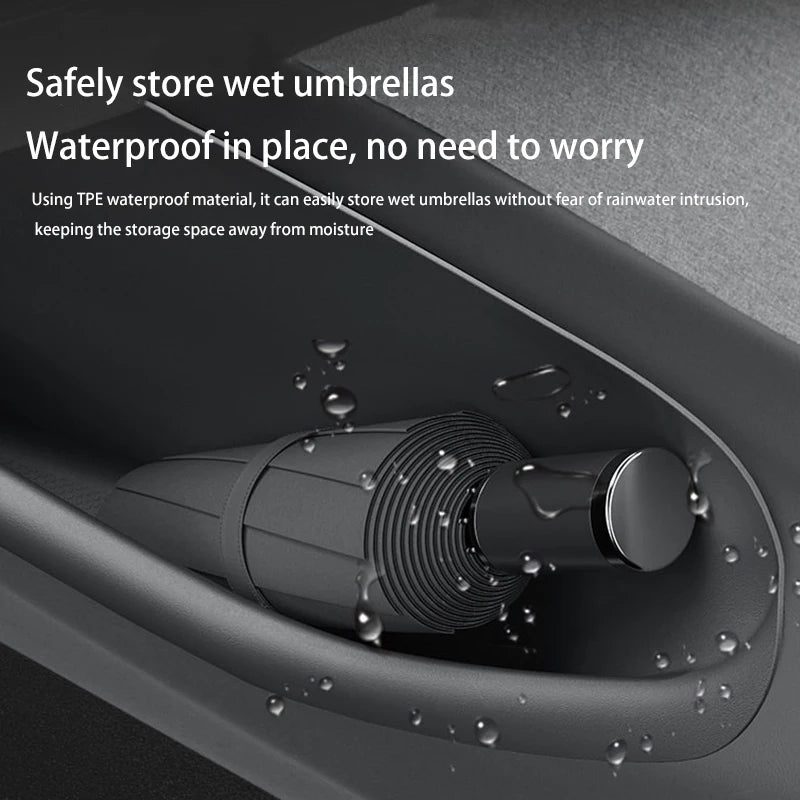 For Tesla Model YL Launch 2026 TPE Door Side Storage Box Front Rear Door Slot Organizer Tray Protector Model YL Door Storage Box