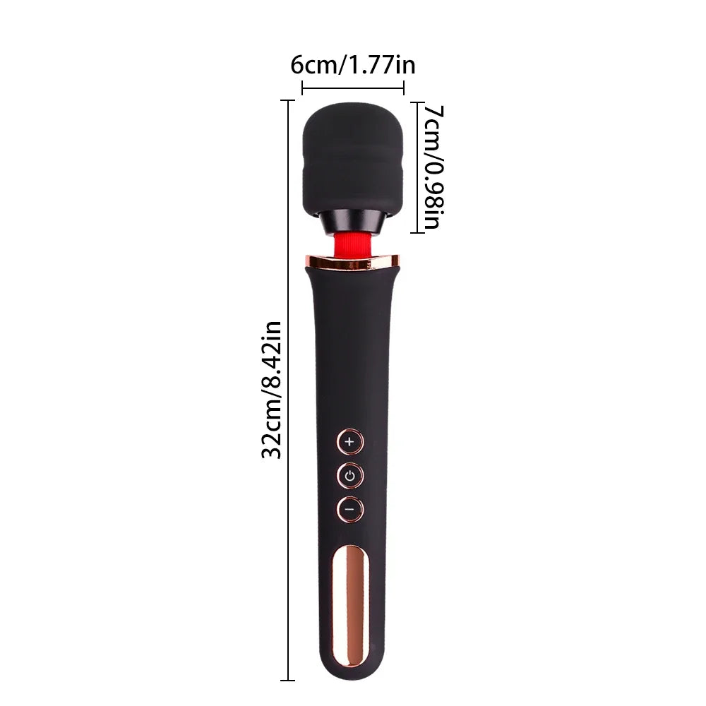 Magic AV Wand Vibrator for Women with 14 Powerful Modes Clitoris And G Spot Stimulator Female Masturbation Body Massager Sex Toy